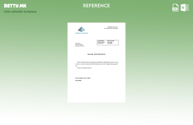 референтен шаблон за затворање хипотека во модерен стил на САД Springside